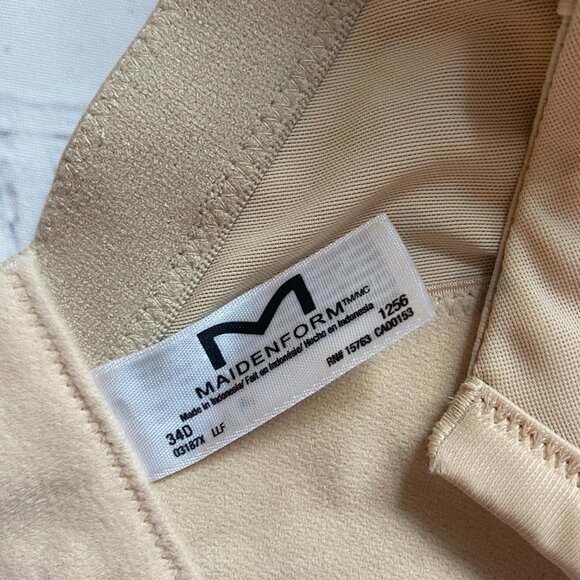 **Maidenform** Ultra Firm Bodysuit Strapless 34D #1256 NWOT - Picture 4 of 5